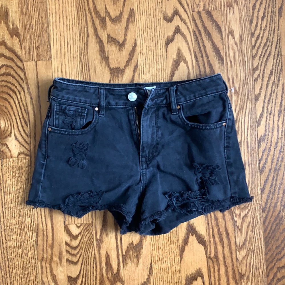Black high rise festival shorts